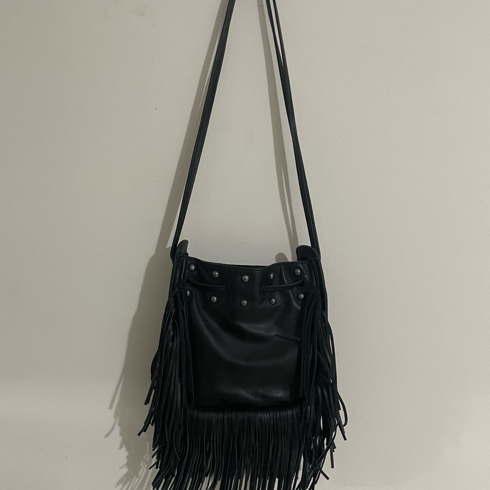 Black Fringe Boho Chic Zara